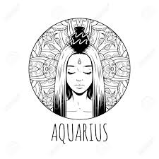 Enter now and choose from the following categories: Aquarius Zodiac Sign Artwork Adult Coloring Book Page Beautiful Royalty Free Cliparts Vectors And Stock Illustration Image 127740739