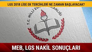 Lgs lise yerleştirme sonuçlarının açıklanmasının ardından nakil yerleştirmeye esas 1. Lgs Nakil Sonuclari Yayinlandi