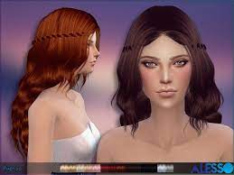 Sims 4 Hairs The Sims Resource Firenze Hairstyle By Alesso Womens Hairstyles Sims Hair Hair Styles