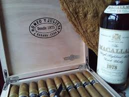 Romeo Y Julieta Churchills Reserva 2008 And Macallan 1978 The Marque Cuban Cigars Good Cigars Cigars