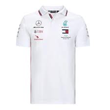 Mercedes Amg Petronas Men S Replica Team Polo Shirt White 2020 Polo Shirt White Amg Petronas Motorsport Clothing
