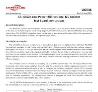 CA-IS302x Low Power Bidirectional I2C Isolator Test Board ...