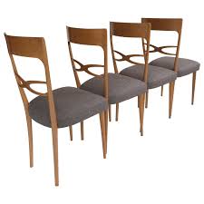They are both beautiful and functional; 6 Midcentury Italian Dining Chairs Early 1950s Blond Wood Grey Upholstery For Sale At 1stdibs