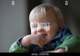 Bébé de 1 an fille et sa mère de 33 ans Photo Stock