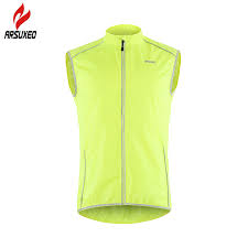 Us 13 43 44 Off Arsuxeo Men Women Cycling Vest Reflective Bicycle Windproof Outdoor Sports Running Vest Sleeveless Bike Mtb Windstopper Light In