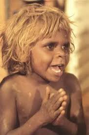 Aboriginal Australian African People Blonde Hair Texture Aboriginal People
