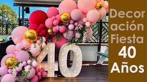 Decoracion Fiesta 40 Anos Youtube