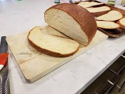 Pour the dry mixture over the wet ingredients in the bread machine pan. Keto Carbalose Lupin Flour Round Loaf Bread Ketorecipes Low Carb Bread Loaf Bread Bread