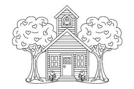 رسومات اطفال للتلوين بيت