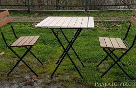 Katlanir Cafe Masa Sandalye