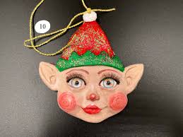 Fairy Ornament, Whimsical Winter Elf Fairy, Holiday Decor