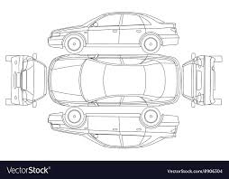 Car Line Draw Insurance Rent Damage Condition Vector Image Sponsored Draw Insurance Car Line Ad Line Drawing Line Drawing Images Tent Logo