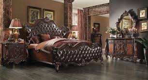 Versailles Upholstered Bedroom Set Cherry Oak King Bedroom Sets Bedroom Sets Queen Bedroom Set