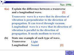 Longitudinal waves are often produced. Characteristics Of Longitudinal And Transverse Waves Class 11 10 Differences Between Longitudinal And Transverse Waves With Examples Similarities Viva Differences It Has A Compression Increased Intensity Of The Medium Particles