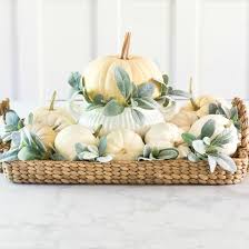 This rustic pumpkin basket is perfect for fall decorating! Foyer Decorating Ideas For Fall Simply Pumpkins On Sutton Place