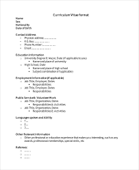 The chronological resume emphasizes your work history section, where you list information about current and past jobs, with the most recent job first (thus the format's name). Free 9 Simple Resume Format In Ms Word Pdf