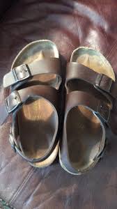 Birkenstock Sandals With Backstrap Signs Of Wear But So Much Life Left Size 40 With Back Strap And So Comfy Brown Birkenstock Birkenstock Sandals Slip On Sandal