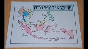 Pada tahun 8 agustus 1967, dibentuklah asean atau association of southeast asian. Menggambar Sketsa Peta Asia Tenggara Gambar Peta Asia Tenggara Lengkap Youtube