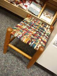 It's fairly easy to find old wooden chairs with broken out seat bottoms. Scrappy Seat Weaving Woven Chair Weaving Furniture Diy