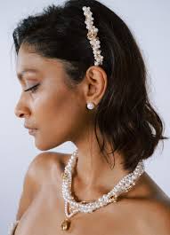 Georgia" Collier multi-rangs de perles et de cristaux