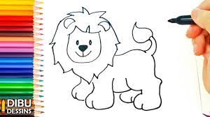 Comment dessiner un Lion | Dessin de Lion - YouTube