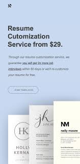 Resume Customization Service From 29 Resume Templates Resume Template Examples Resume Writing Services