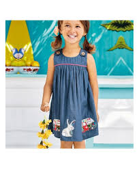 Europe And The United States Childrens Skirts Cotton Childrens Denim Skirt Car Bunny Girl Dress Hot Girls Skirt