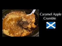 Slow Cooker Caramel Apple Crumble Crockpot Apple Crisp Recipe Youtube In 2020 Caramel Apple Crumble Crock Pot Apple Crisp Recipe Apple Crumble
