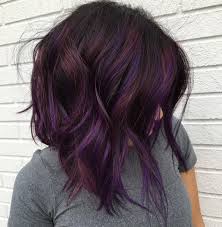 Black And Purple Ombre Hair Medium Length 50 Brand New Medium Length Haircuts For Thick Hair To Try In 2020 In 2020 Hair Color For Black Hair Brunette Hair Color Hair Color Burgundy