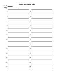 51 Correct School Bus Seating Chart Template