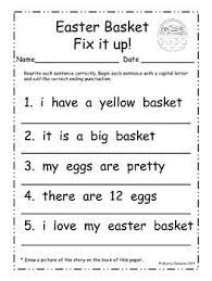 Spring Fix It Up Sentences Distance Learning Writing Instruction First Grade Writing Sentences
