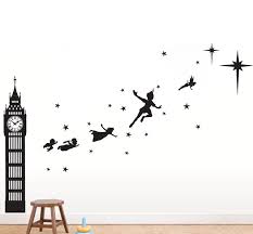 Peter Pan Second Star Wall Decal Muurdecoratie Kinderkamer