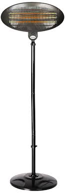 New 2kw quartz free standing outdoor electric garden patio heater. La Hacienda Free Standing Outdoor Electric Infrared Heater Black 180 210 Cm Buy Online In Andorra At Desertcart 55760145