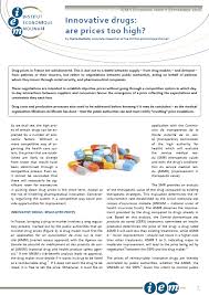 Établissement d'enseignement supérieur privé situé à montpellier dispensant un enseignement de qualité préparant au dcg et dscg. Innovative Drugs Are Prices Too High Institut Economique Molinari