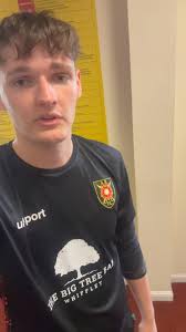 Here's a quick message from one of today's goalscorer Alex McCaw! We'll  hear more from Alex and get the thoughts of Billy Mortimer and Michael  Paton later