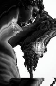 Pin By Em T On Digital Art Vaporwave Art Glitch Art Greek Mythology Art Minimalism, reflection, digital art, black background, glowing. art vaporwave art glitch art