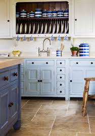 Blue has a lot of versatility as a color and can act as a substitute for a white or a black if you pick a very light or very dark hue respectively. Beautiful Blue Kitchens The English Home