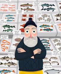 The Fishmonger Illustration Art Children Illustration Illustrators