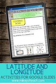 Latitude Longitude Interactive Vocabulary Google Distance Learning Interactive Vocabulary Digital Activities Vocabulary