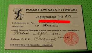 Warunki uzyskania licencji polskiego związku pływackiego. Legitymacja Polski Zwiazek Plywacki Pzp 1939r 5694340804 Oficjalne Archiwum Allegro