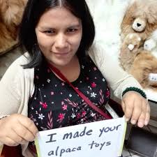 Fluffy Cow Alpaca Fur Toy