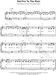 I Found Digital Sheet Music Easy Piano For Set Fire To The Rain At Musicnotes Piano Sheet Music Free Piano Music Violin Sheet Music