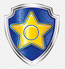 This drawing was made at internet users' disposal on 07 february 2106. Badge Chase Bank Patrol Drawing Paw Patrol Blue And Yellow Star Logo Emblem Police Officer Logo Png Pngwing
