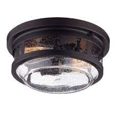 Most porches and patios don't have very tall ceilings, which might seem to limit your choices when it comes to proper illumination and creating a dramatic. Outdoor Flush Mount Lights Outdoor Ceiling Lights The Home Depot