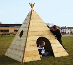 Wooden Teepee Outdoor Playhouses Dens Play Houses Wooden Teepee Teepee