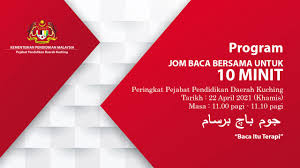 86m pejabat pendidikan daerah kuching 116m bilik mesyuarat tingkat bawah, jkns 118m pejabat pelajaran gabungan kuching 131m muzium kucing sarawak. Program Jom Baca Pejabat Pendidikan Daerah Kuching