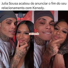 Julia Souza, conhecida como Pretinha Rara, terminou o seu relacionamento  com Kenedy, com quem tem uma filha. Shippavam? Sigam ↪️ @coxixandoo para  mais notícias! 😱 (📸 Imagem & Reprodução: Internet)