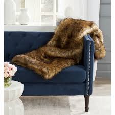 Every real fur blanket and fur throw is available in any custom size. Ultra Soft Plush Luxurious Warm Faux Animal Fur Throw Blanket Brown Grey New Blankets Throws Home Garden Worldenergy Ae