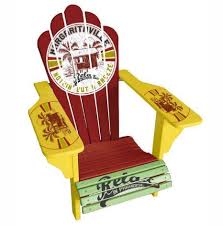 Amazon Com Margaritaville Painted Relax Adirondack Chair Patio Lawn Garden Adirondack Chair Backyard Fun Backyard Decor