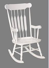 Get the best deals on wooden rocking chairs. Amazon Com Adult Solid Wood Rocking Chair White Furniture Decor